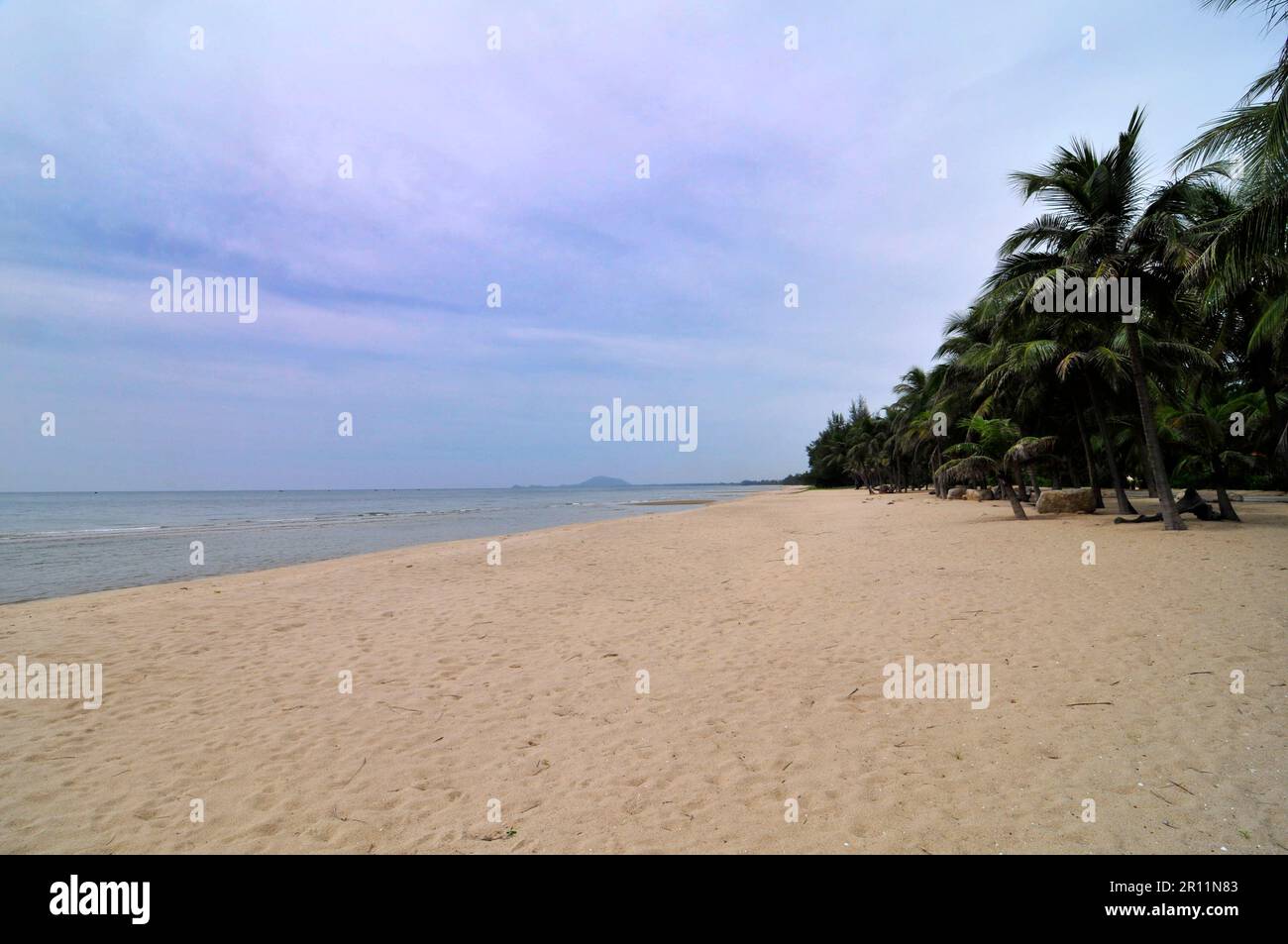 The beautiful beach in Ban Krut, Thailand. Stock Photo