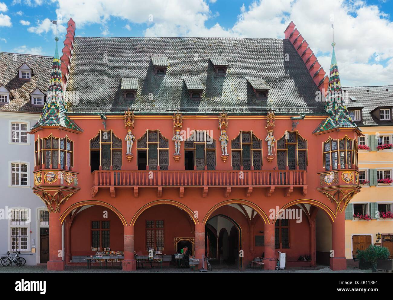 historical building in the center of freiburg germany Stock Photo