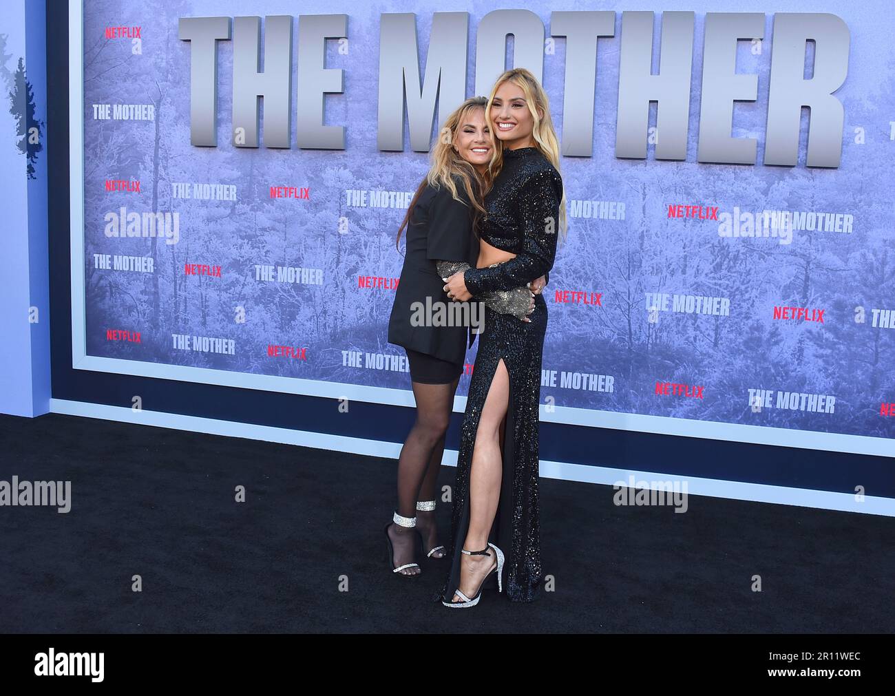 Montana Tucker, right, and Michelle Tucker arrive at the Los Angeles