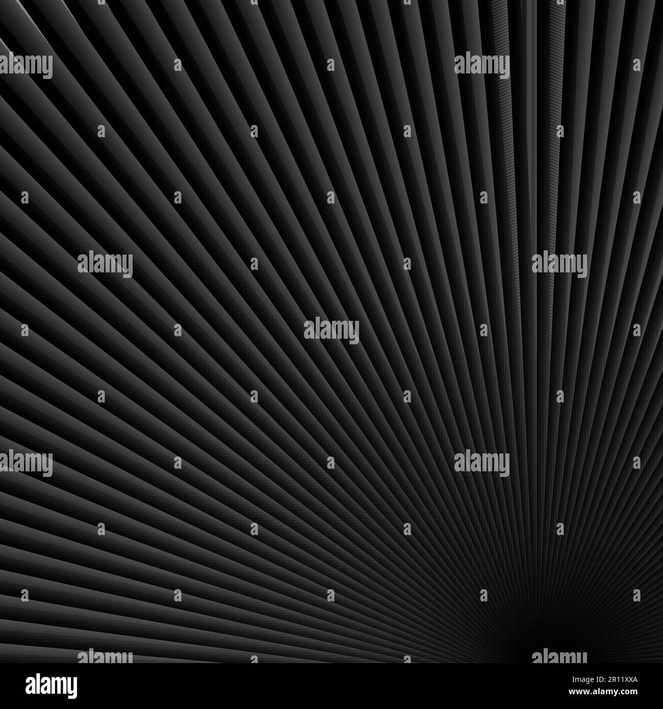 Abstract background with a fan shaped monochrome design Stock Vector