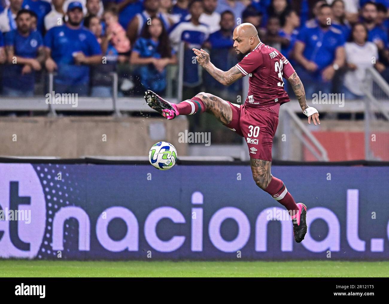 Minas Gerais, Brazil: 10th May 2023: Estádio do Mineir&#xe3;o, Belo Horizonte, Brazil Serie A football, Minas Gerais, Brazil: Cruzeiro versus Fluminense; Felipe Melo of Fluminense Stock Photo