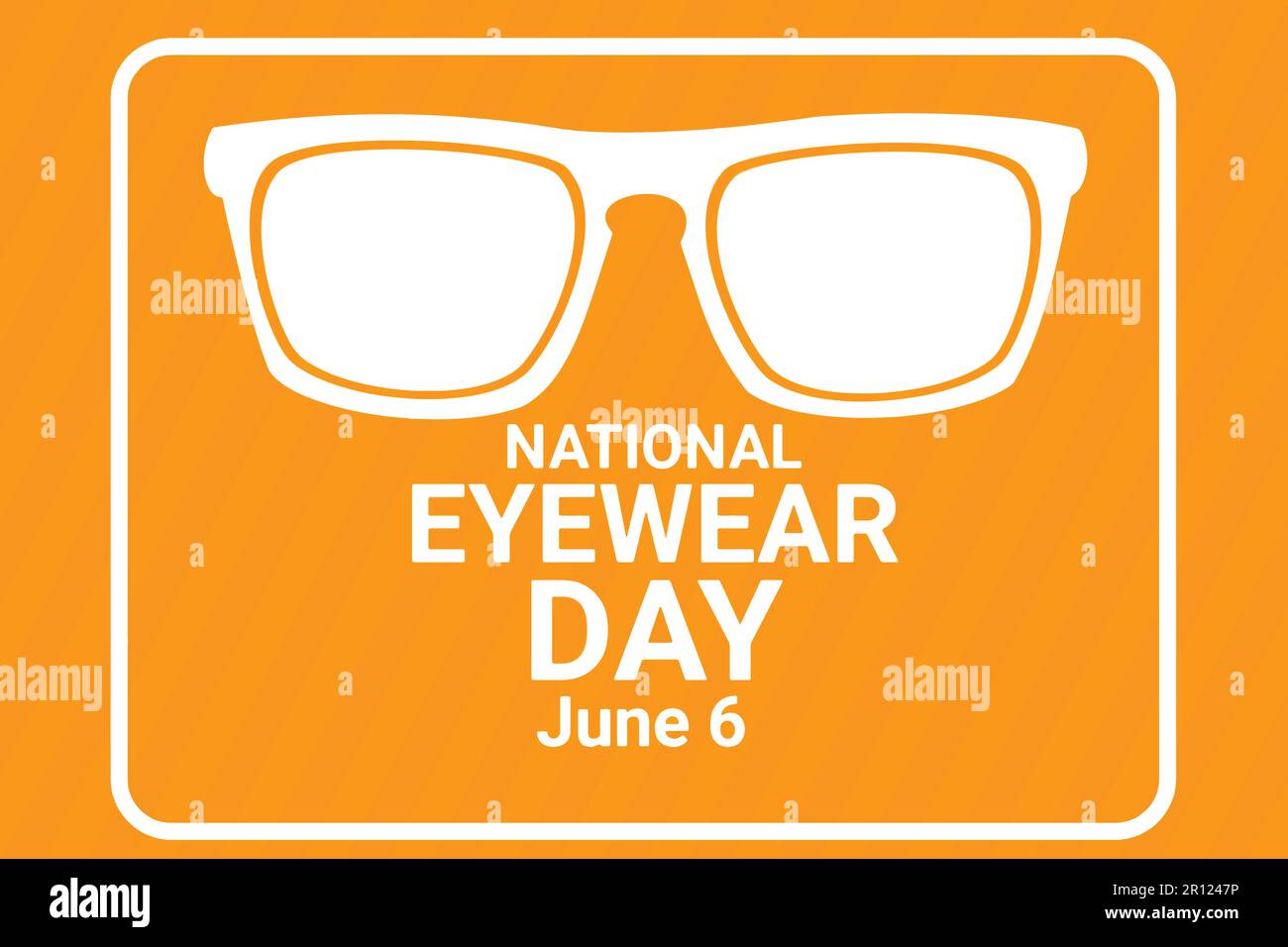 National Eyewear Day. June 6. Vector illustration Suitable for greeting
