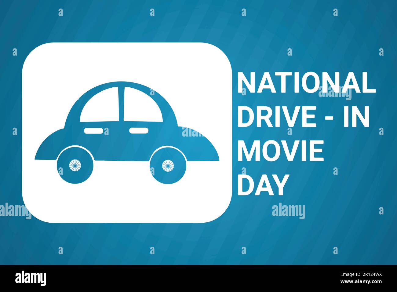 National Drive In Movie Day. Vector illustration Suitable for greeting card, poster and banner Stock Vector