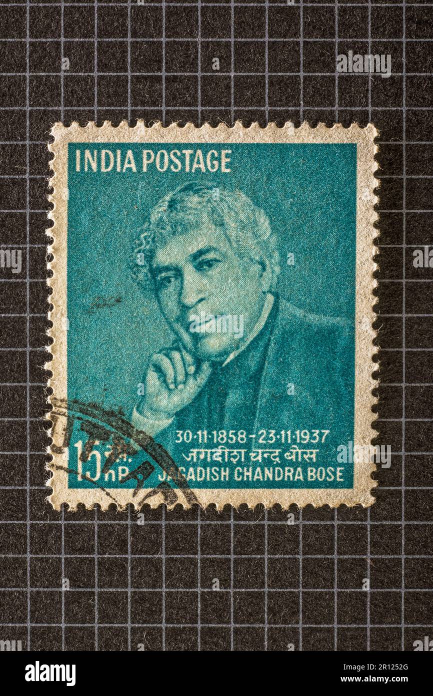 09 25 2013 Vintage Postal Stamp of Jagadish Chandra Bose 30.11.185823.