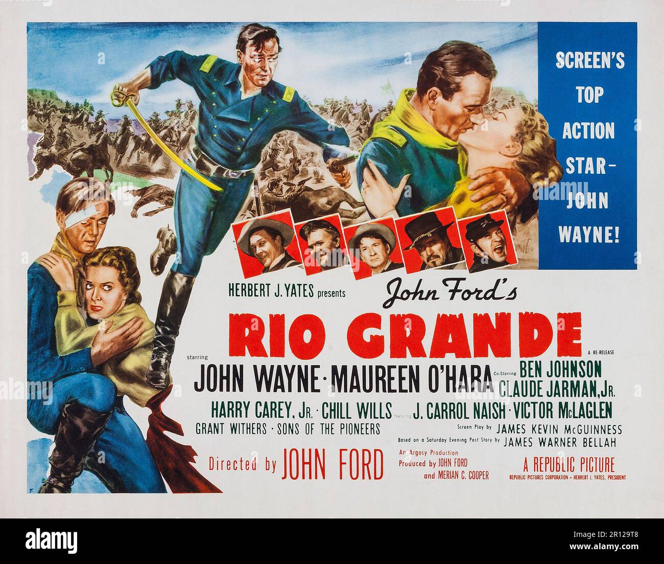 Who Directed Rio RIO GRANDE (1950), directed by JOHN FORD. Credit: REPUBLIC PICTURES ...
