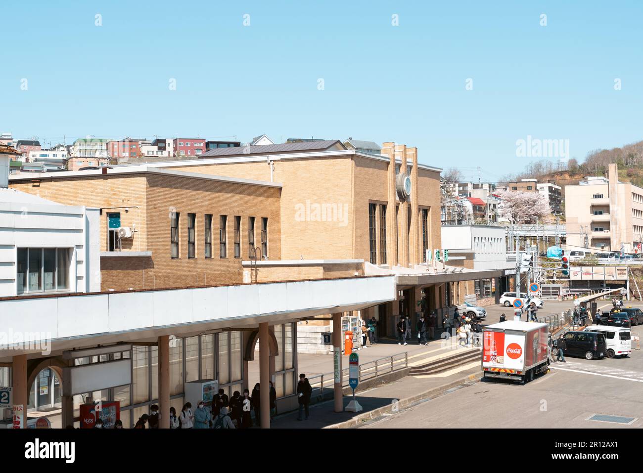 Hokkaido, Japan - April 27, 2023 : Otaru railway station Stock Photo