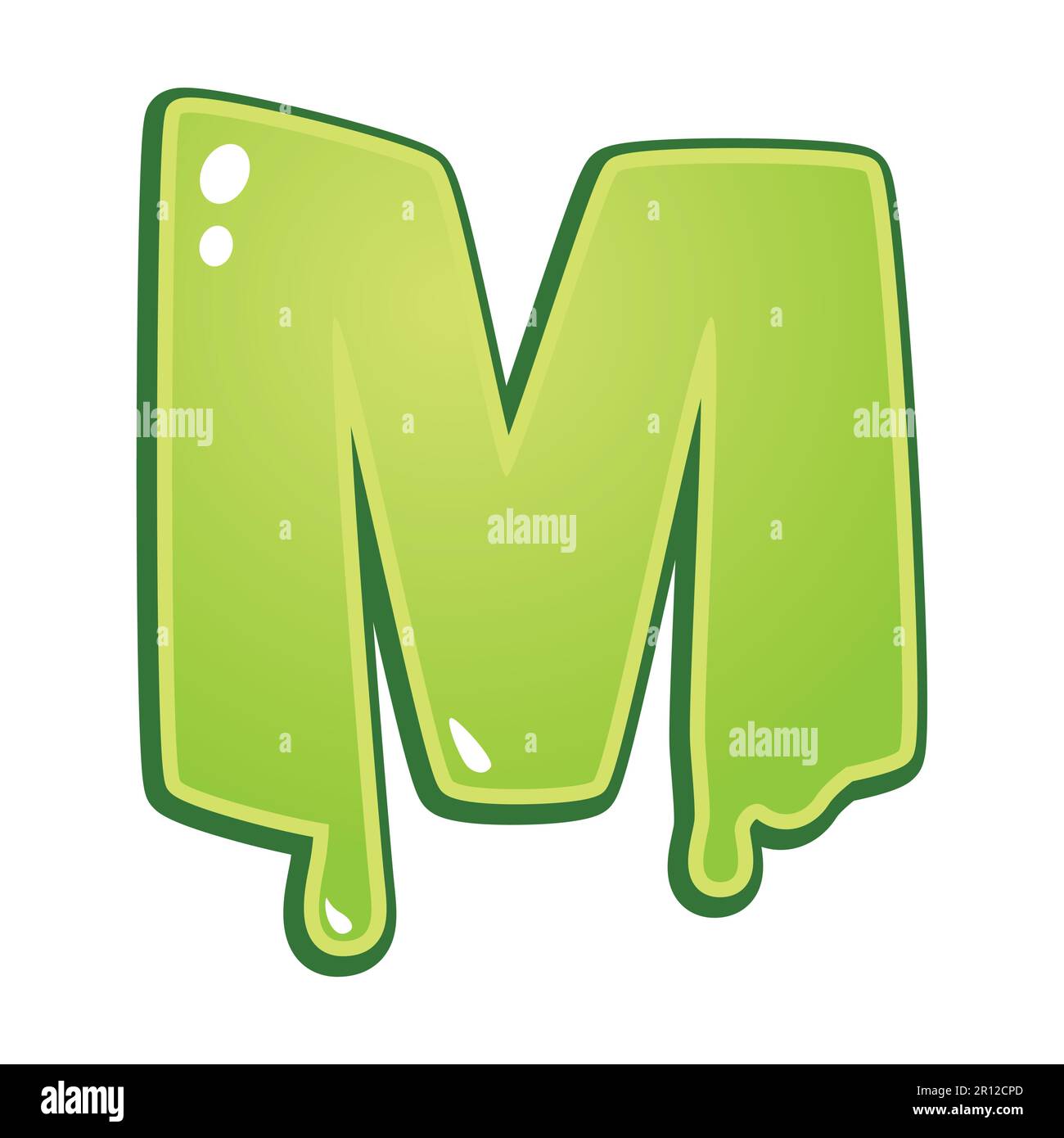 Slimy font type letter M Stock Vector Image & Art Alamy