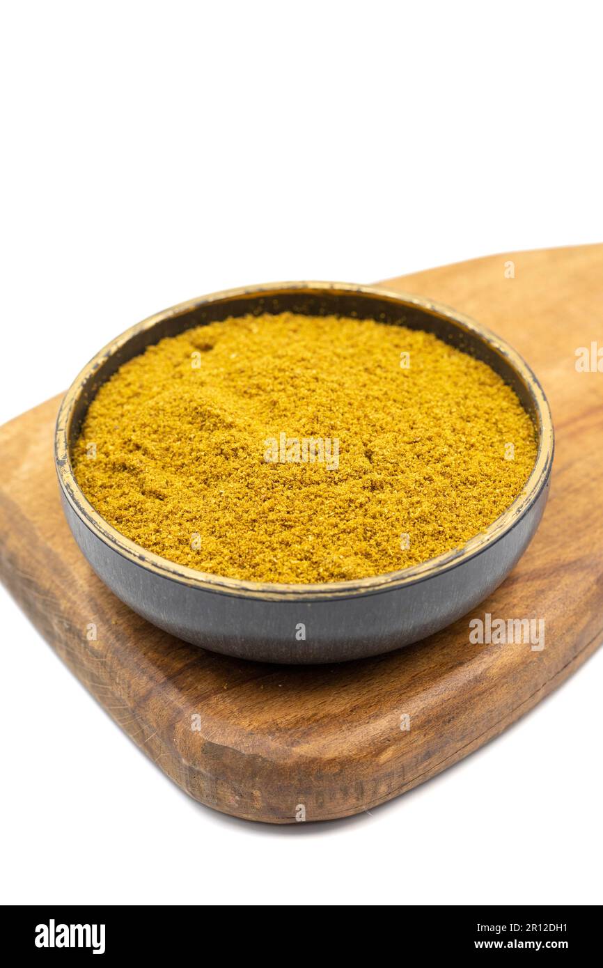 Ground cumin or Jeera Powder. Powder cumin spice in bowl isolated on