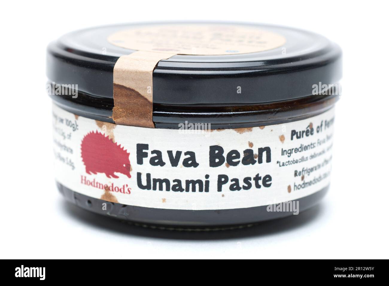 Hodmedod’s Fava Bean Umami Paste 175g Jar Stock Photo