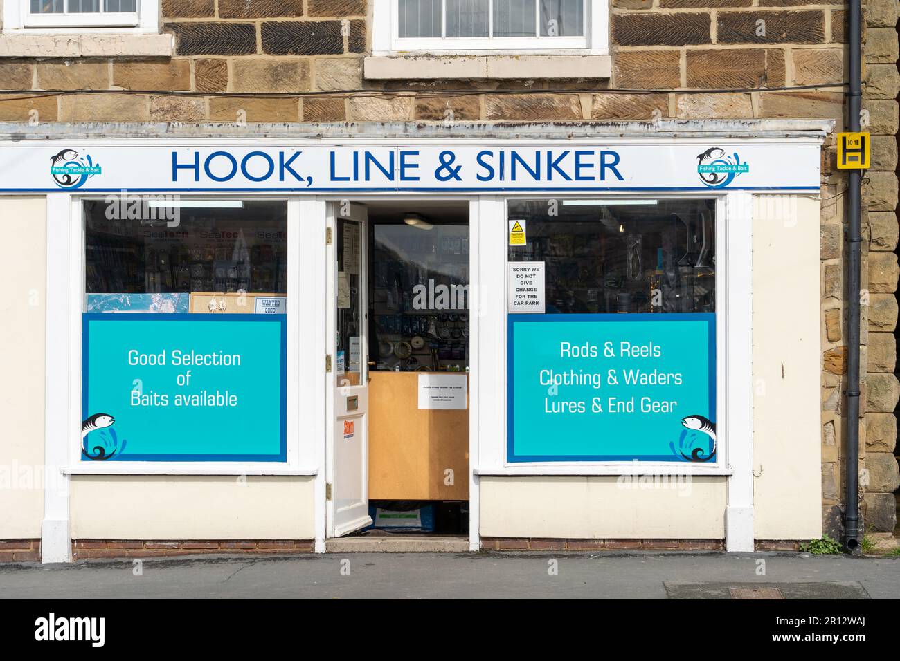 The fishing tackle shop, 'Hook, Line and Sinker' by the harbour in the town of Whitby, North
