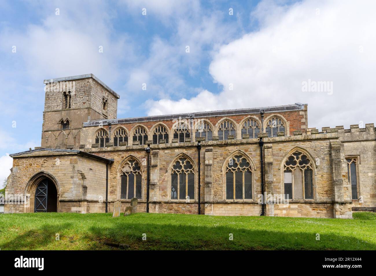 St Peter's Church, an Anglo Saxon building in the care of English Heritage in Barton-upon-Humber, North Lincolnshire, UK. Stock Photo