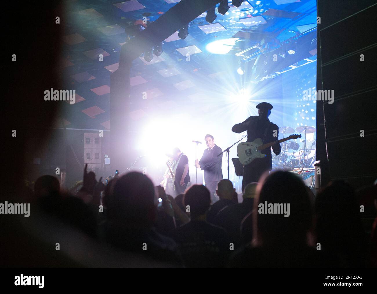 Terry Hall and Neville Staple from the Specials AKA at a gig at the iconic Barrowland Ballroom in Glasgow, Scotland in 2013 Stock Photo