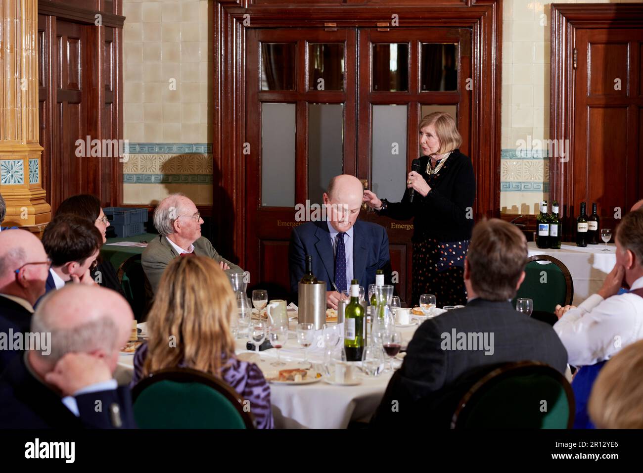 Lady Glenconner, The Oldie Literary Lunch 090523 The National Liberal Club; London Stock Photo