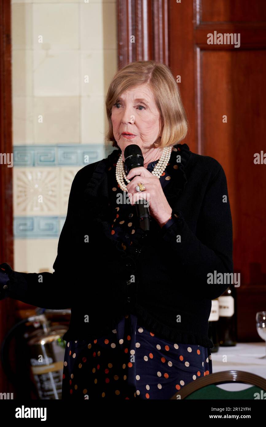 Lady Glenconner, The Oldie Literary Lunch 09-05-23 The National Liberal Club; London. Stock Photo