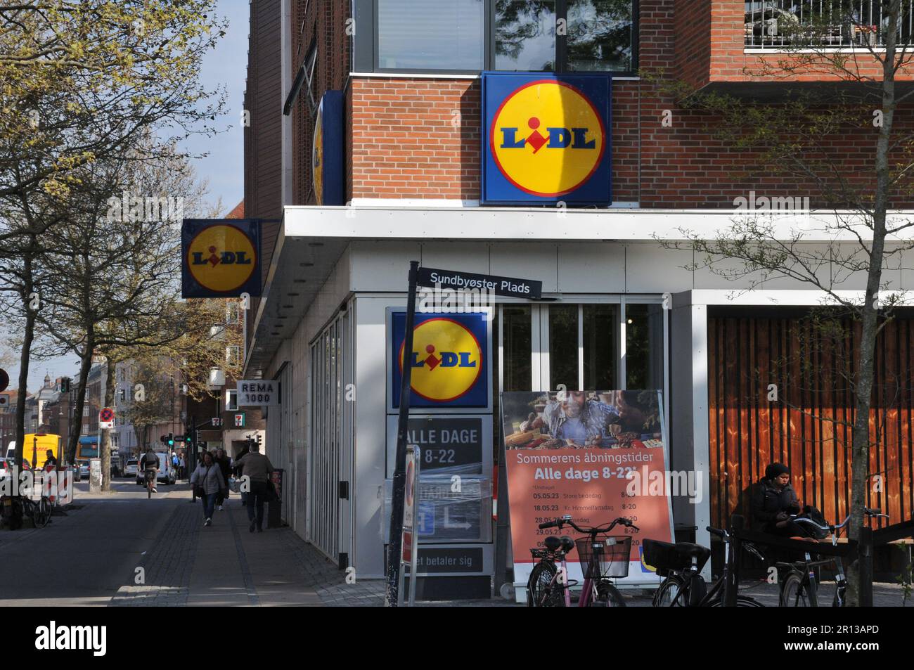 Copenhagen /Denmark/11 May 2023/ Deutsche Lidl gorcery store on amager