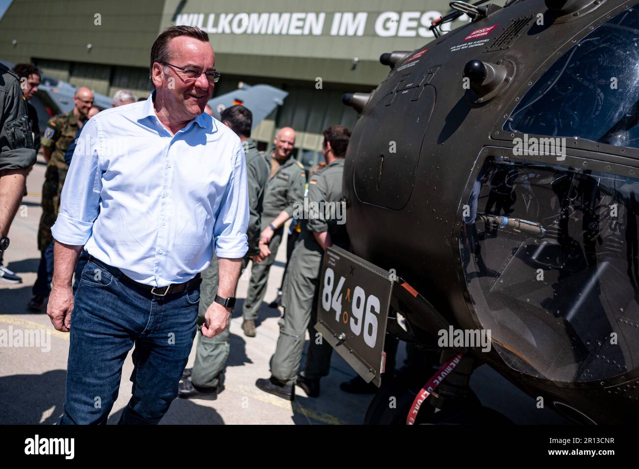 Laage, Germany. 11th May, 2023. Boris Pistorius (SPD), Federal Minister