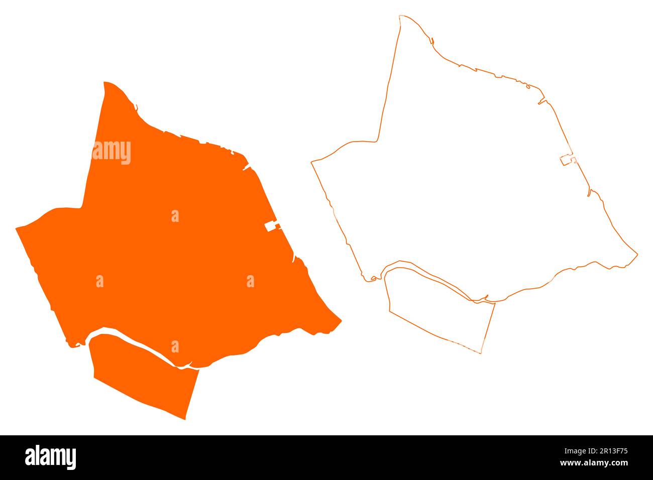 Ridderkerk municipality (Kingdom of the Netherlands, Holland, South