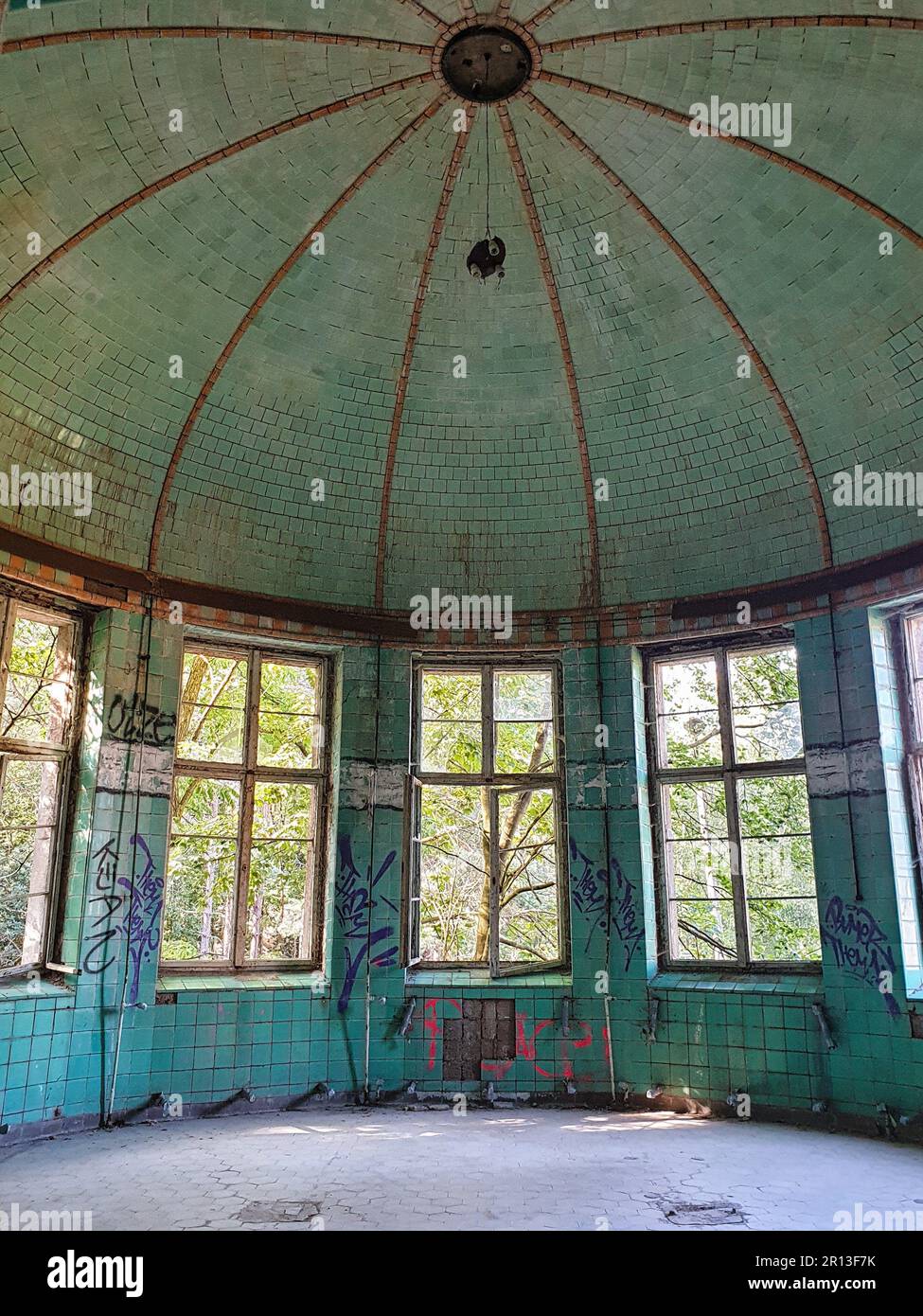 Lost Place Heilstätten, Lung Clinic, Germany Stock Photo