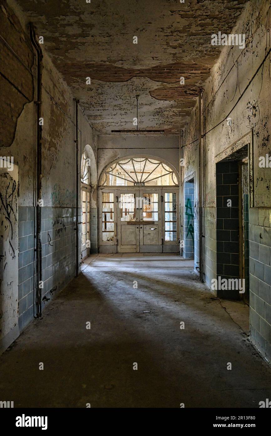 Lost Place Heilstätten, Lung Clinic, Germany Stock Photo