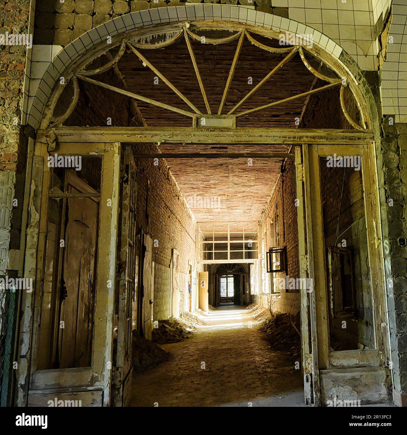 Lost Place Heilstätten, Lung Clinic, Germany Stock Photo