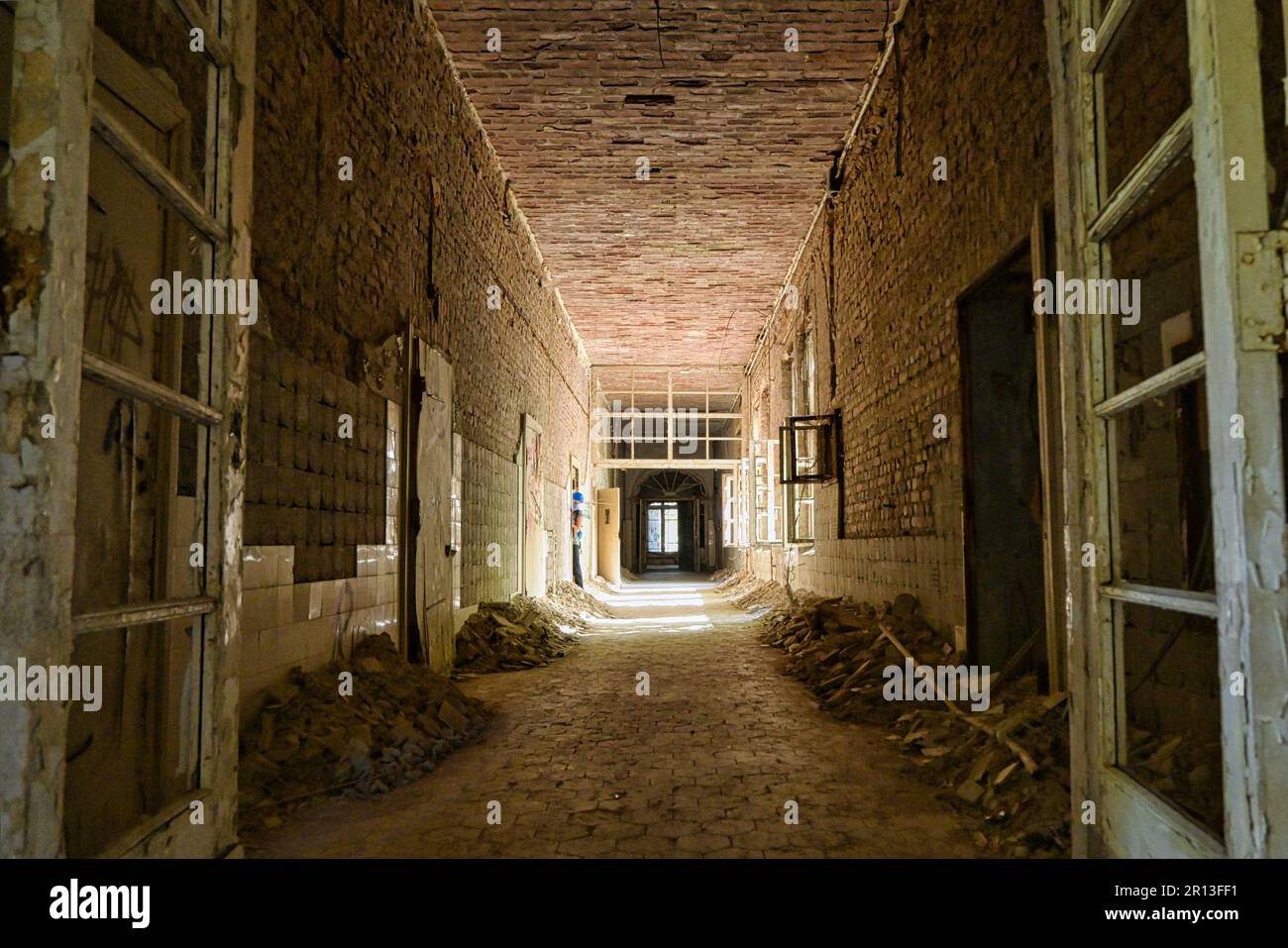 Lost Place Heilstätten, Lung Clinic, Germany Stock Photo