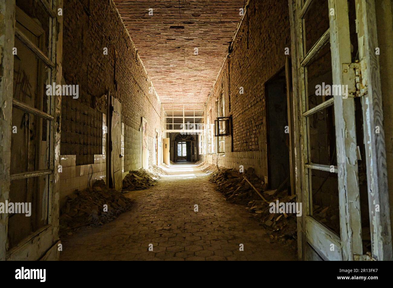 Lost Place Heilstätten, Lung Clinic, Germany Stock Photo