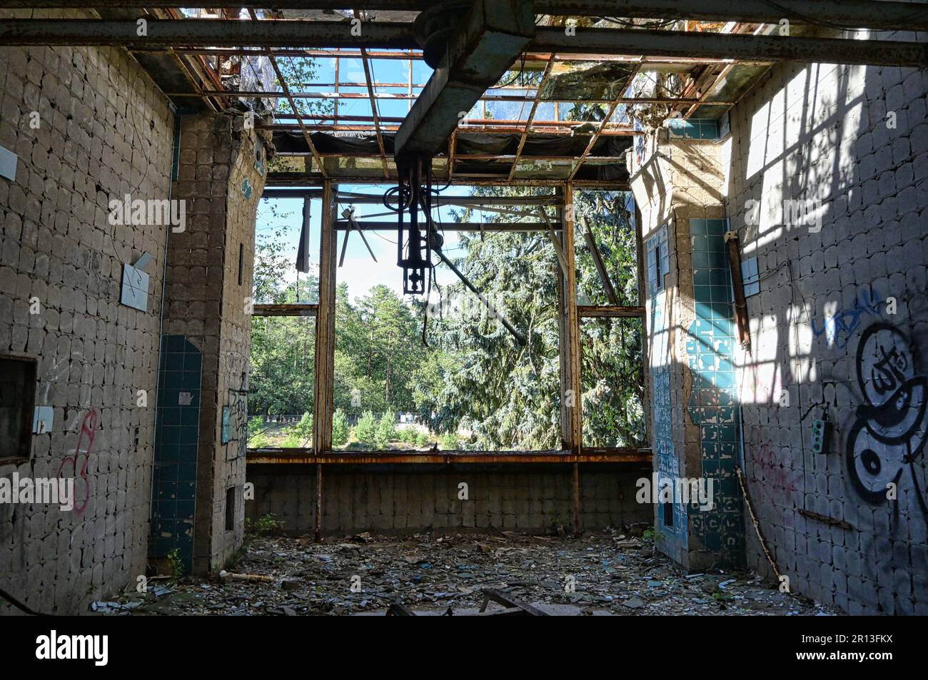Lost Place Heilstätten, Lung Clinic, Germany Stock Photo