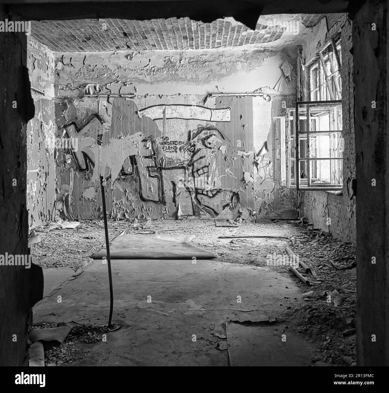 Lost Place Heilstätten, Lung Clinic, Germany Stock Photo
