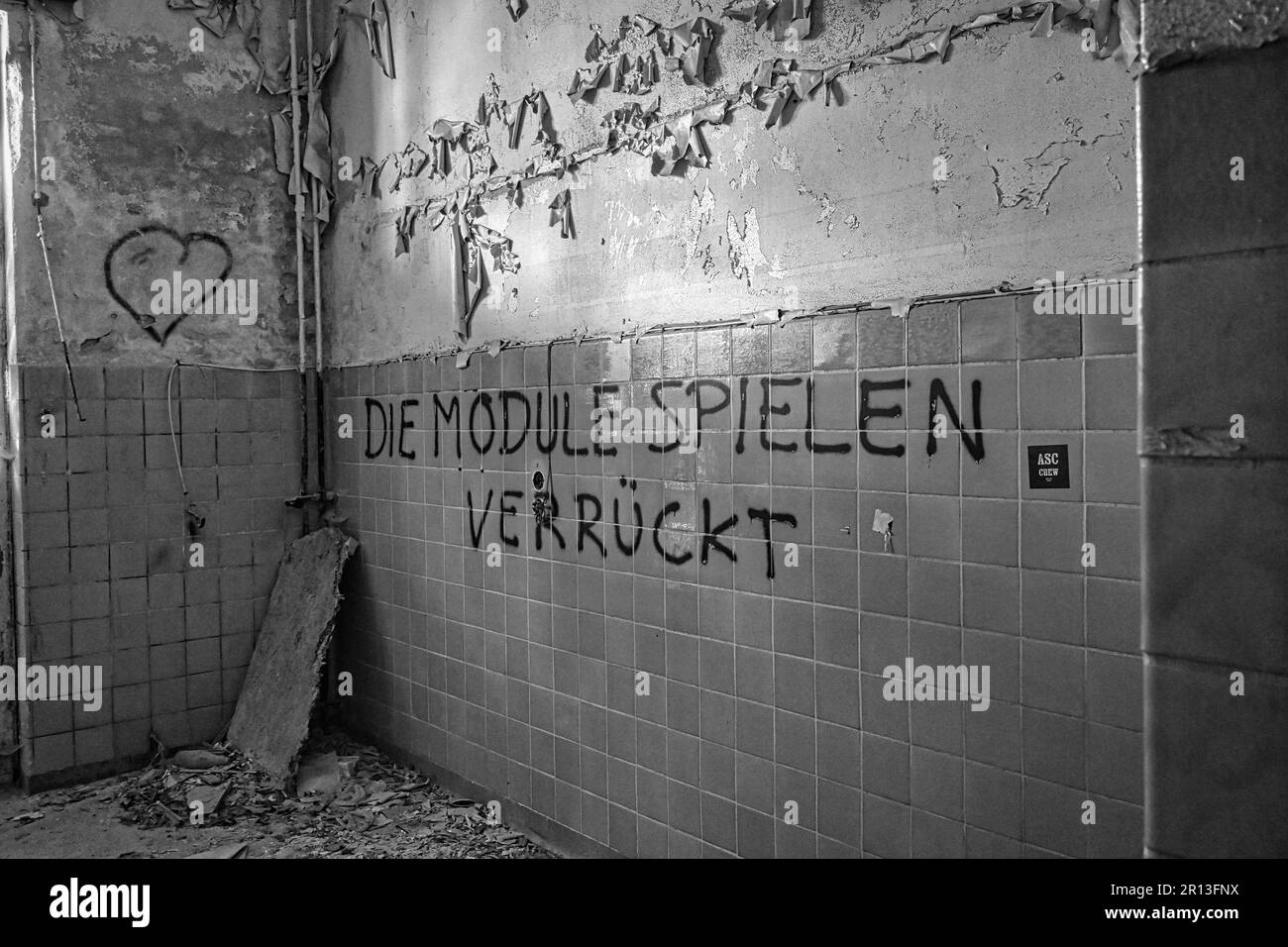 Lost Place Heilstätten, Lung Clinic, Germany Stock Photo