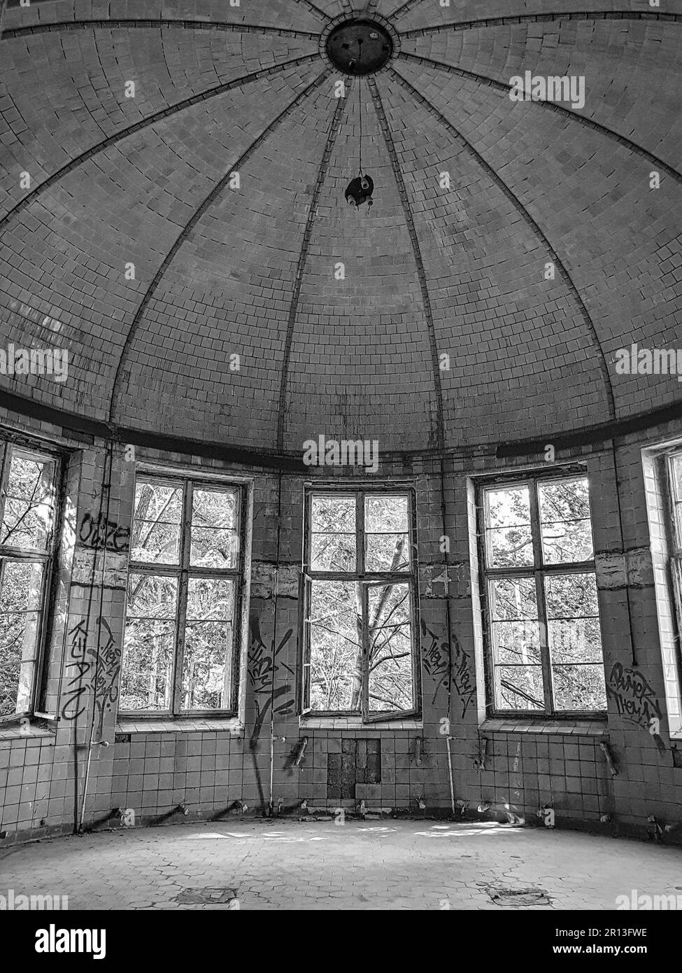 Lost Place Heilstätten, Lung Clinic, Germany Stock Photo