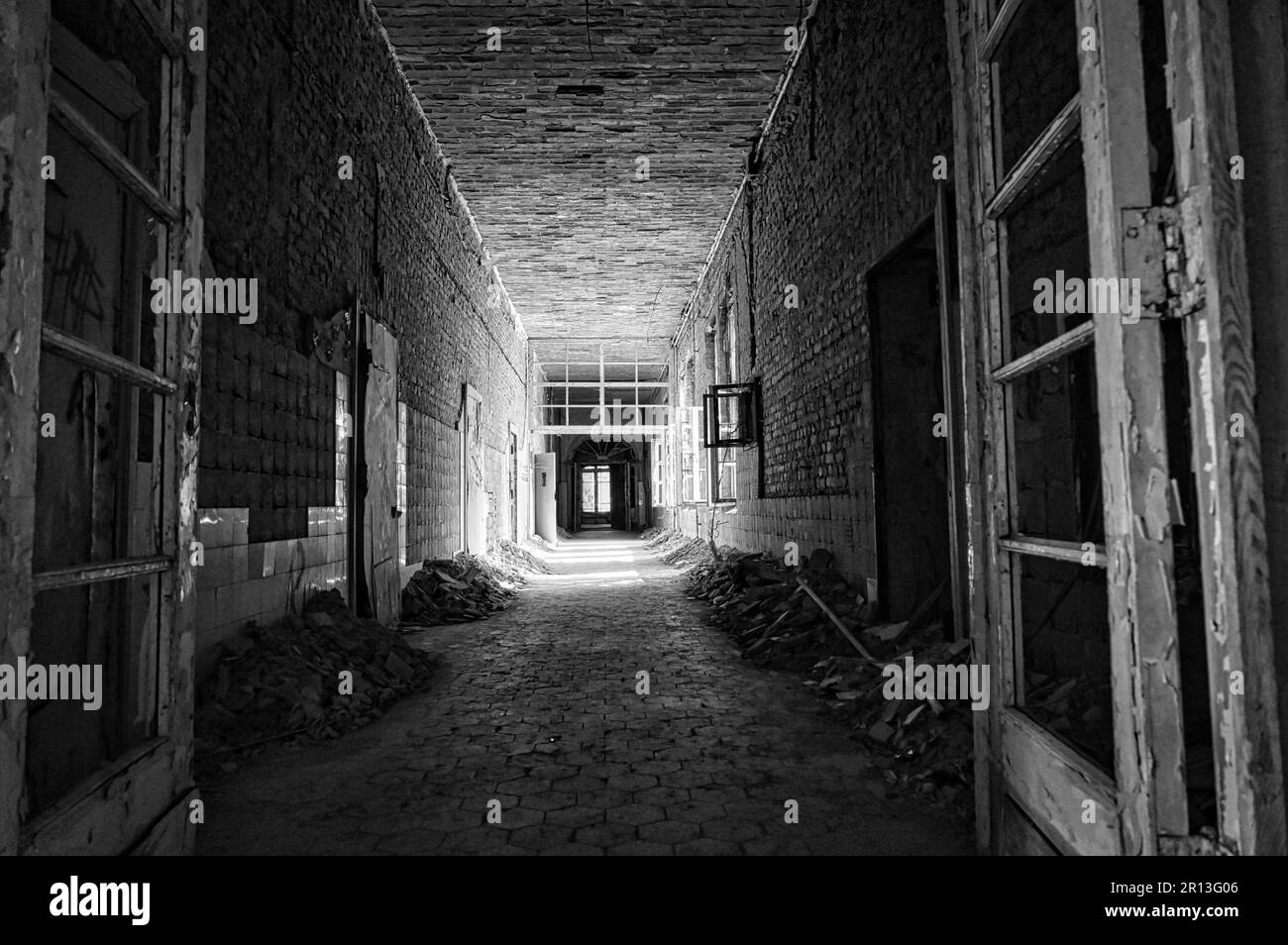 Lost Place Heilstätten, Lung Clinic, Germany Stock Photo