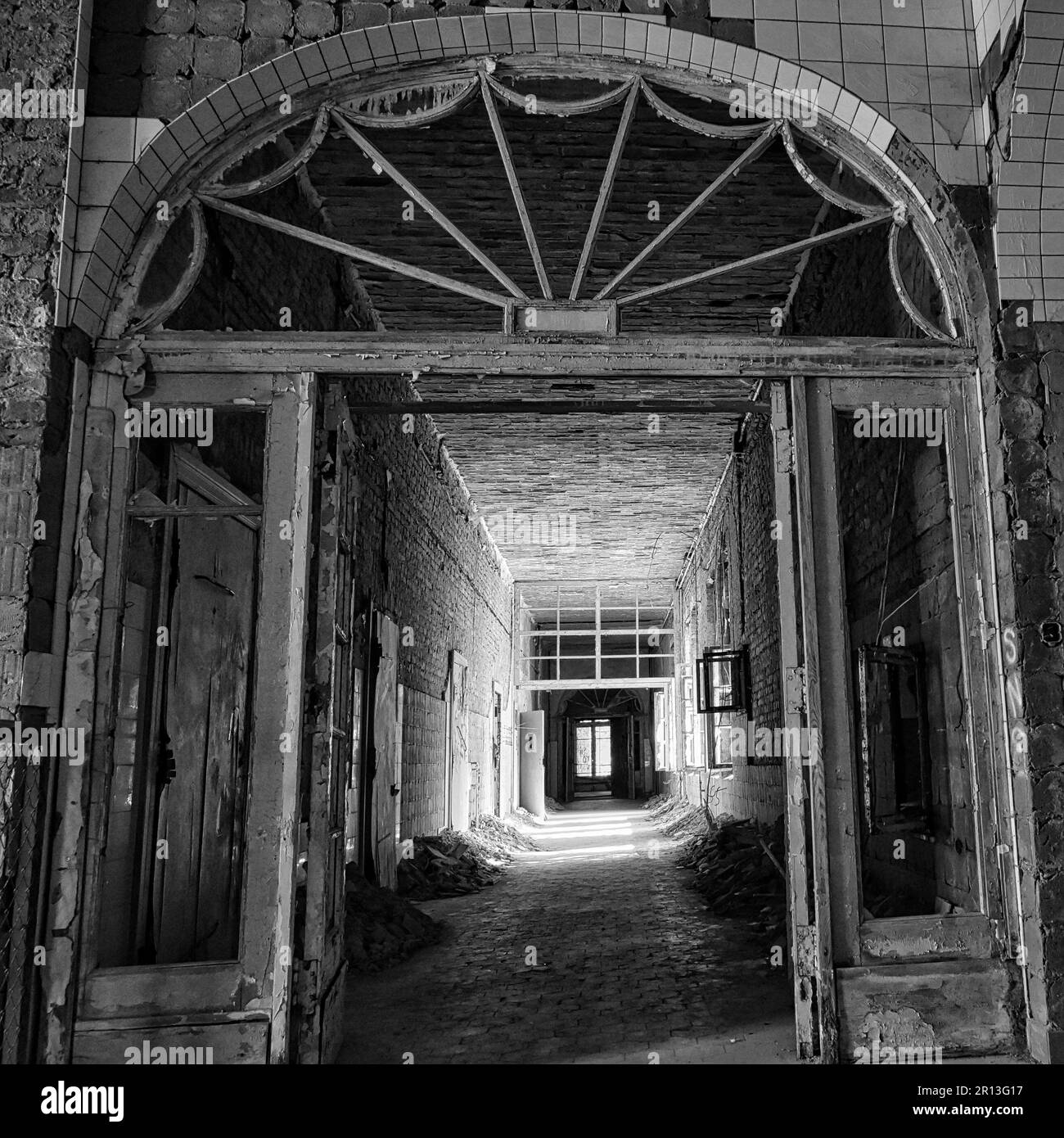 Lost Place Heilstätten, Lung Clinic, Germany Stock Photo