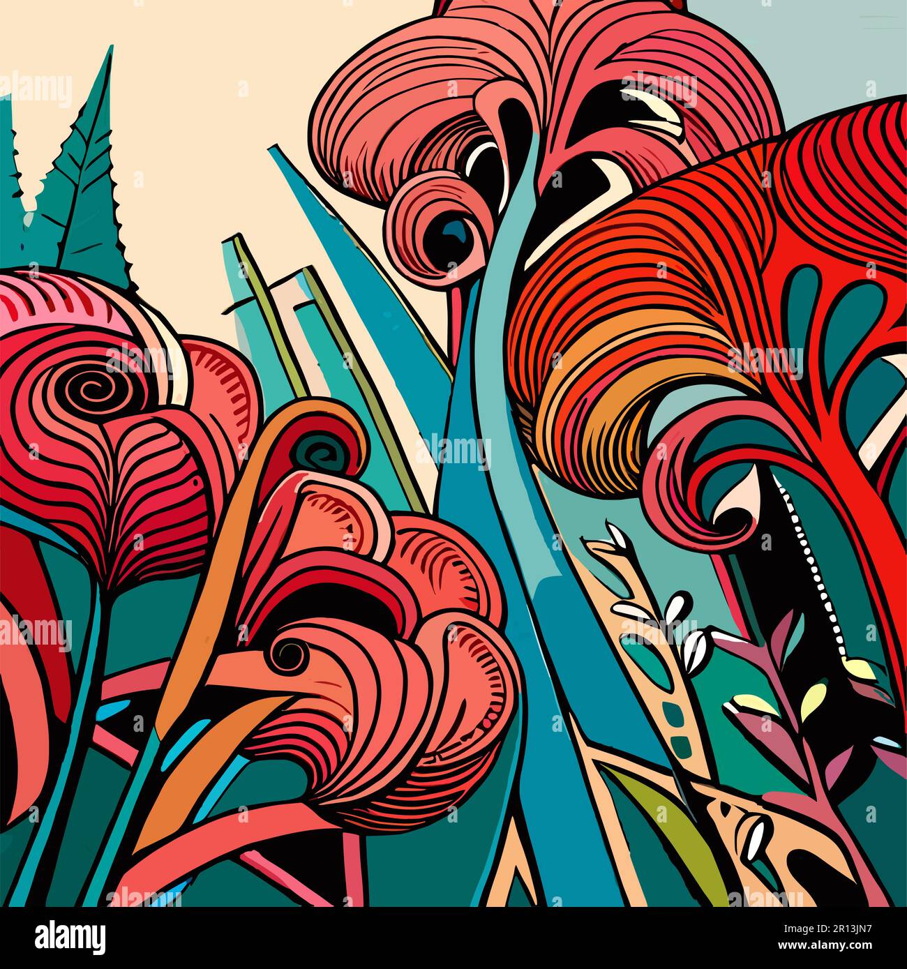 Floral vectors hi-res stock photography and images - Alamy
