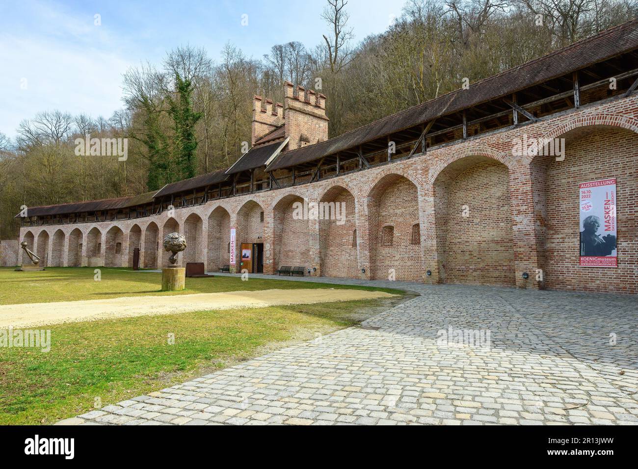 Koenigmuseum, Museum of Sculptures in Landshut, Lower Bavaria, Germany. It houses the work and collections of the sculptor Fritz Koenig (1924‒2017). Stock Photo