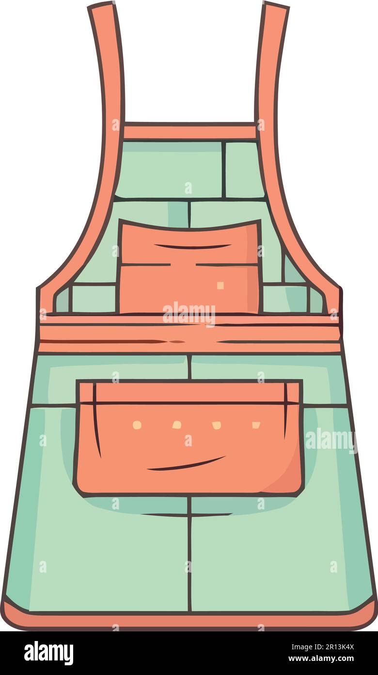green kitchen apron accessory icon Stock Vector Image & Art - Alamy