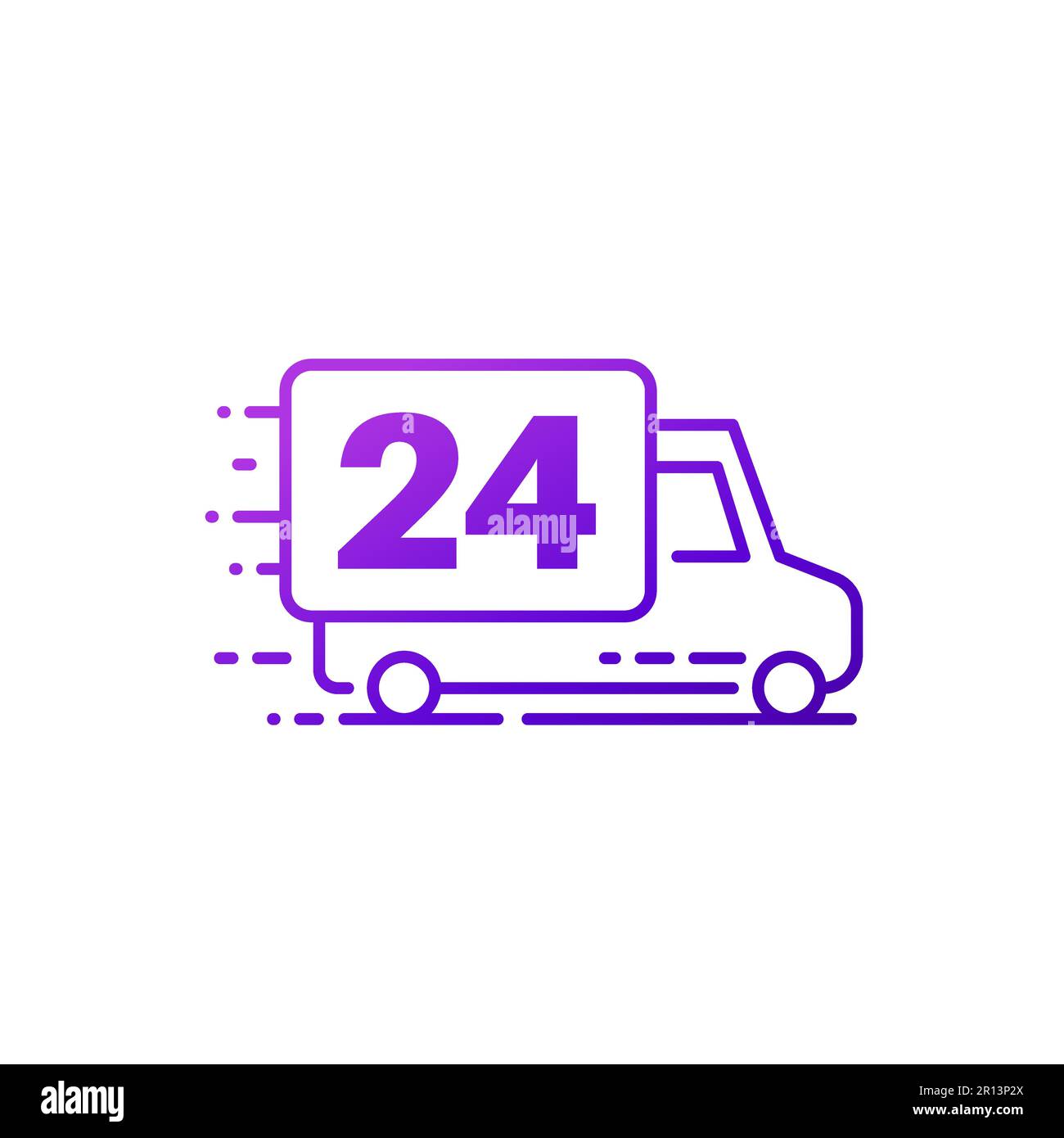 White logistics delivery truck time hi-res stock photography and images ...