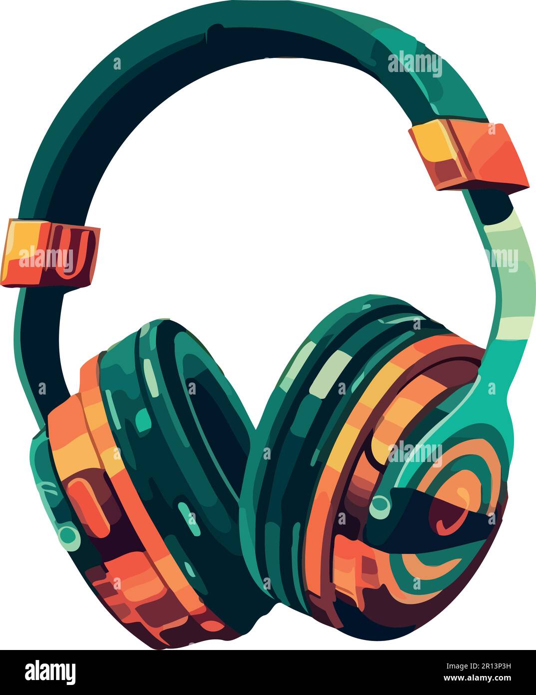 Modern headphones symbolize technology icon Stock Vector Image & Art