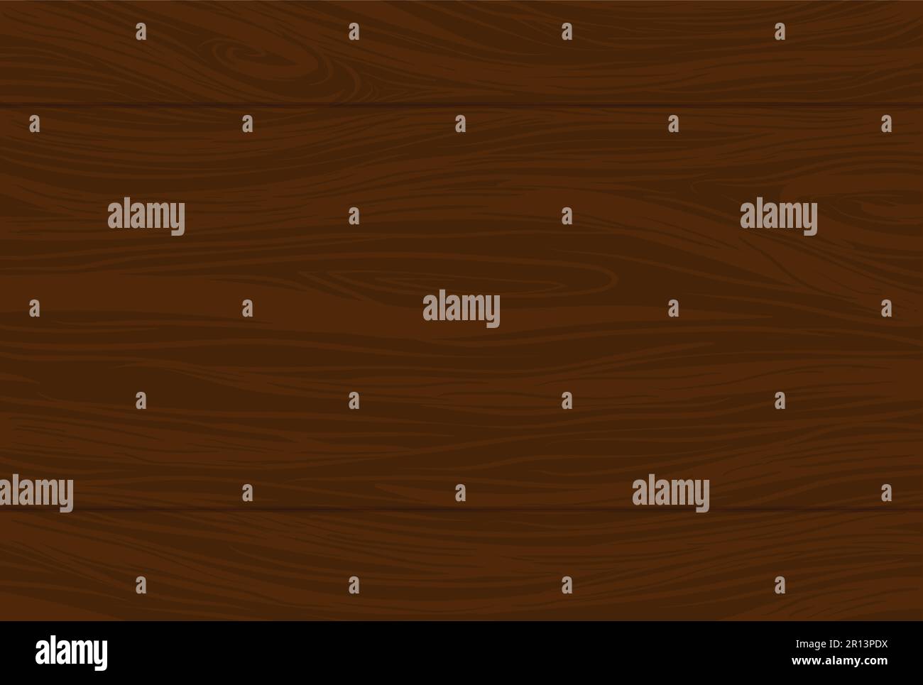 Dark brown background with joined planks, wooden effect and wood grained texture. Stock Vector