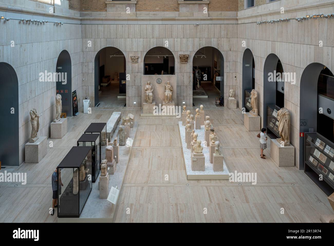Interior of National Archaeological Museum - Madrid, Spain Stock Photo