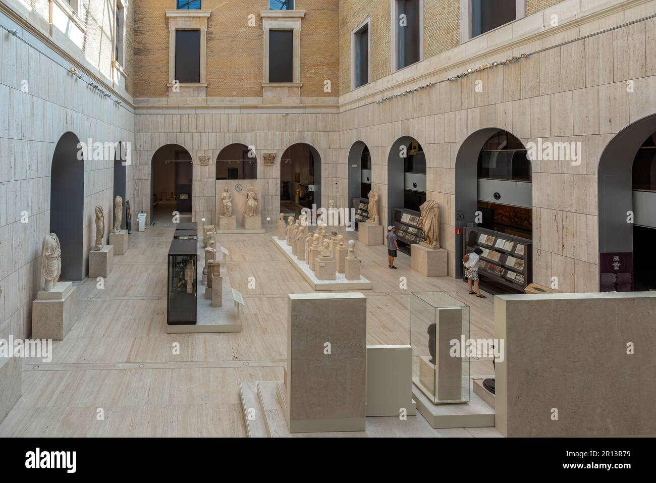 Interior of National Archaeological Museum - Madrid, Spain Stock Photo
