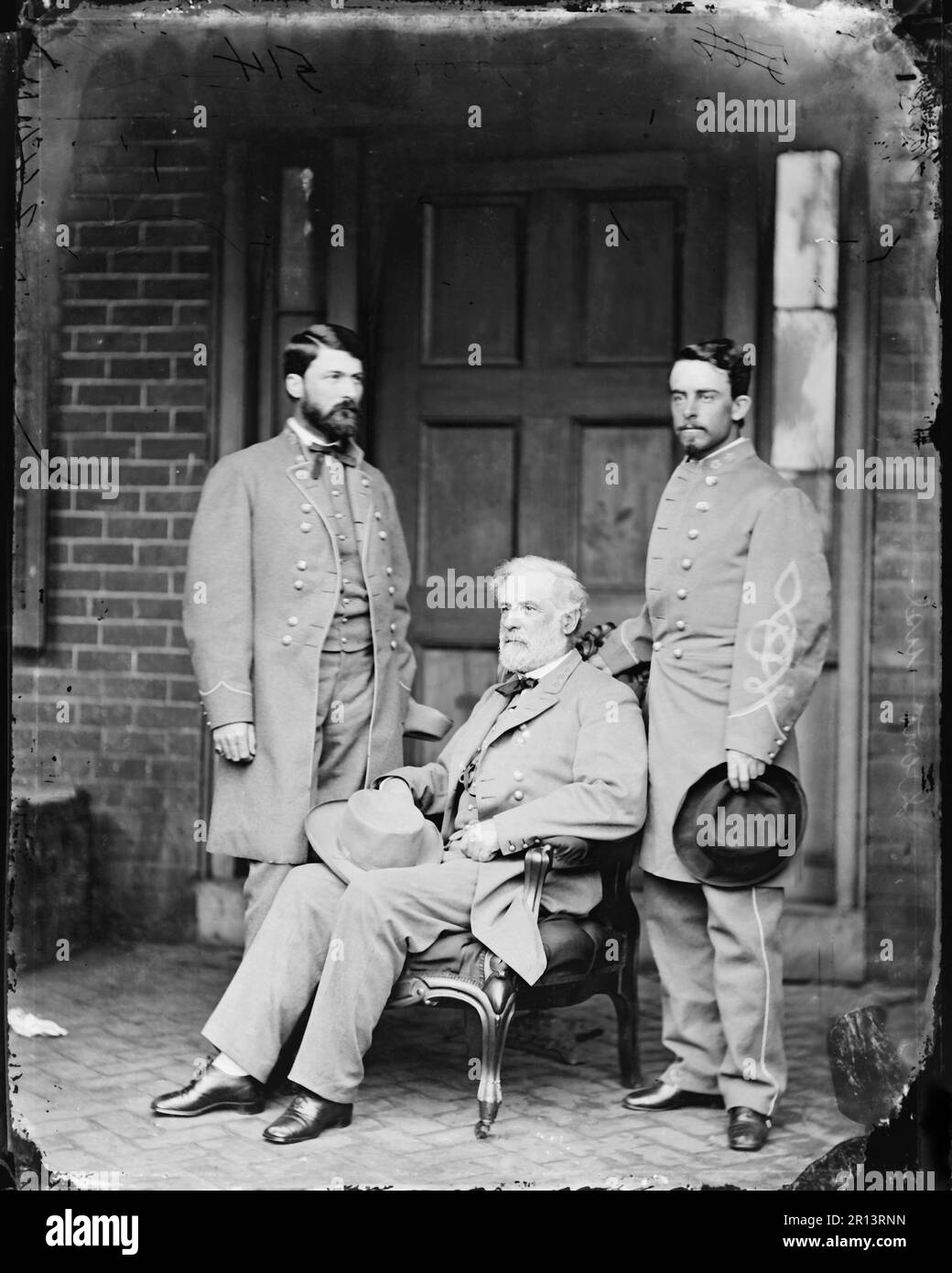 General Robert E. Lee & sons. Photographed between 1860 and 1865 Stock