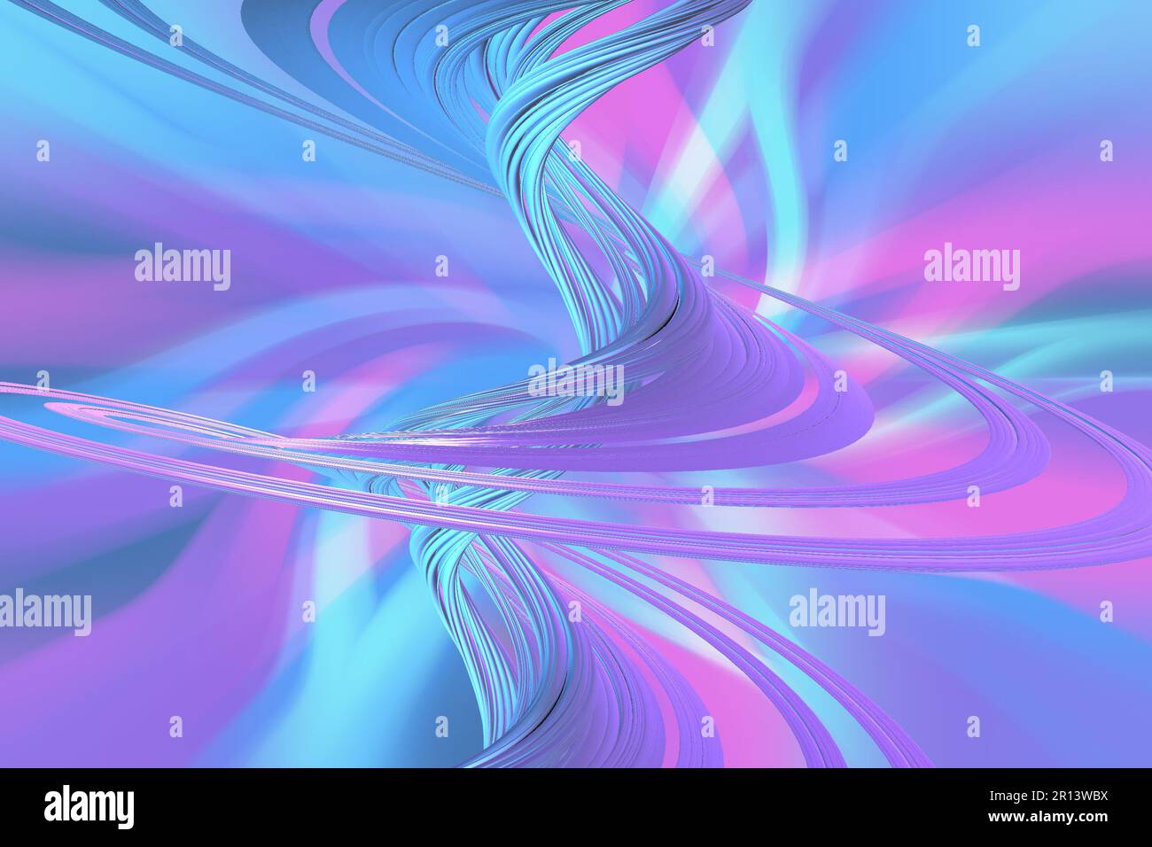 Colorful digital art, illustration, purple, blue background, wallpaper, abstract. Space theme, outer space, world, worldy Stock Photo