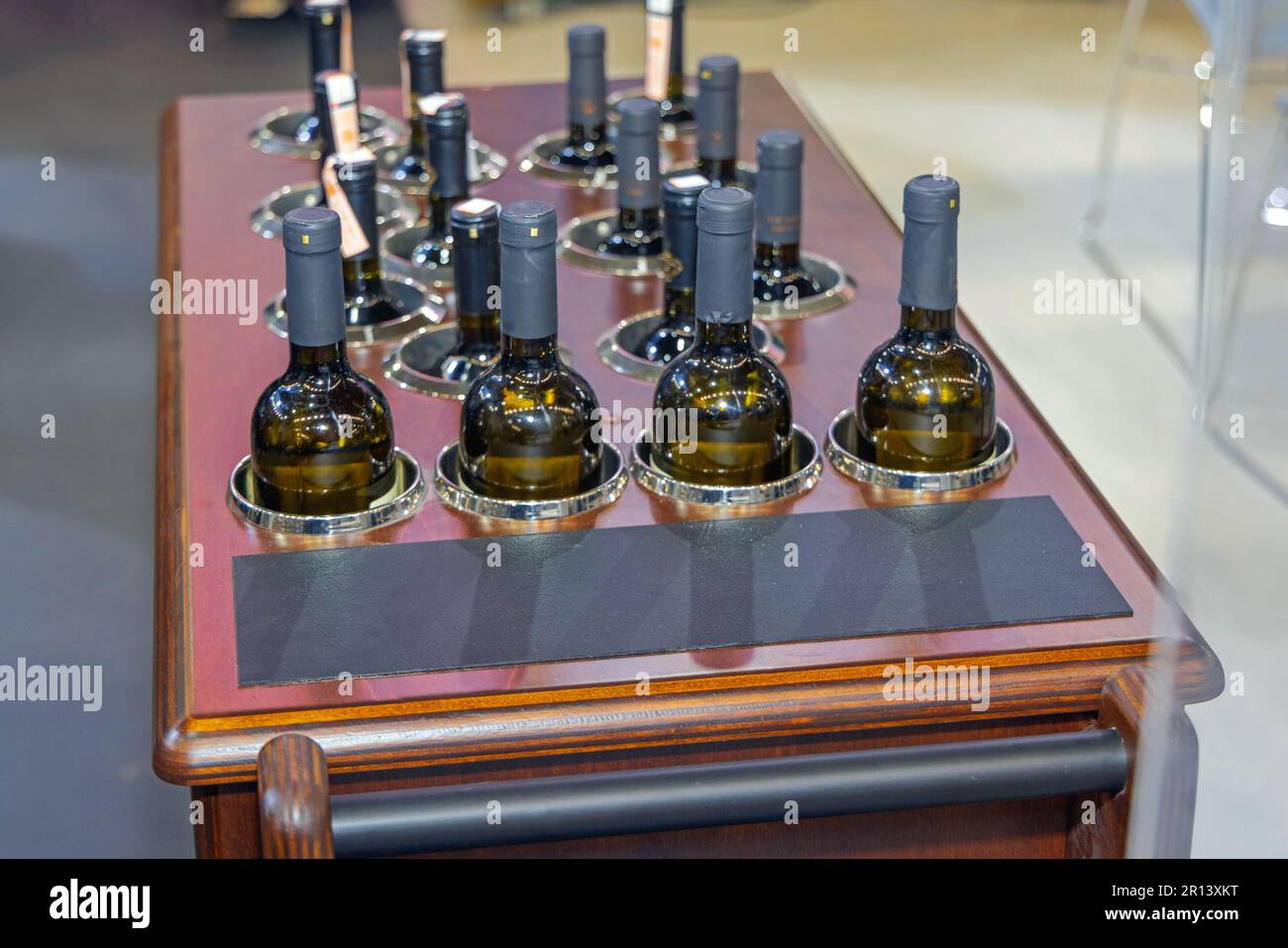 Wine Bottles Chiller Bar Cart Refrigerator Trolley Equipment Stock