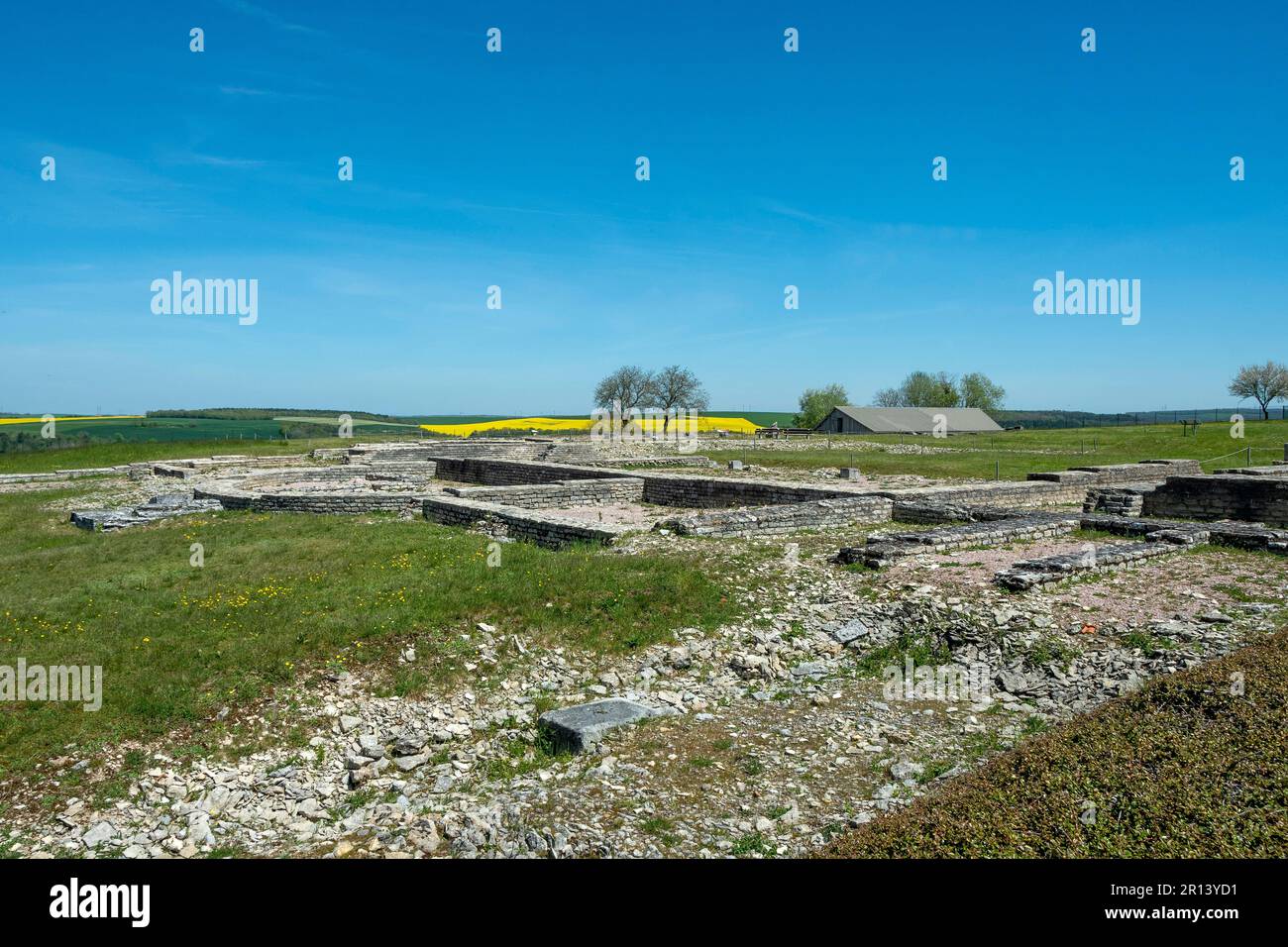 AliseSainteReine , Alesia, galloromains ruins on Mont Auxois