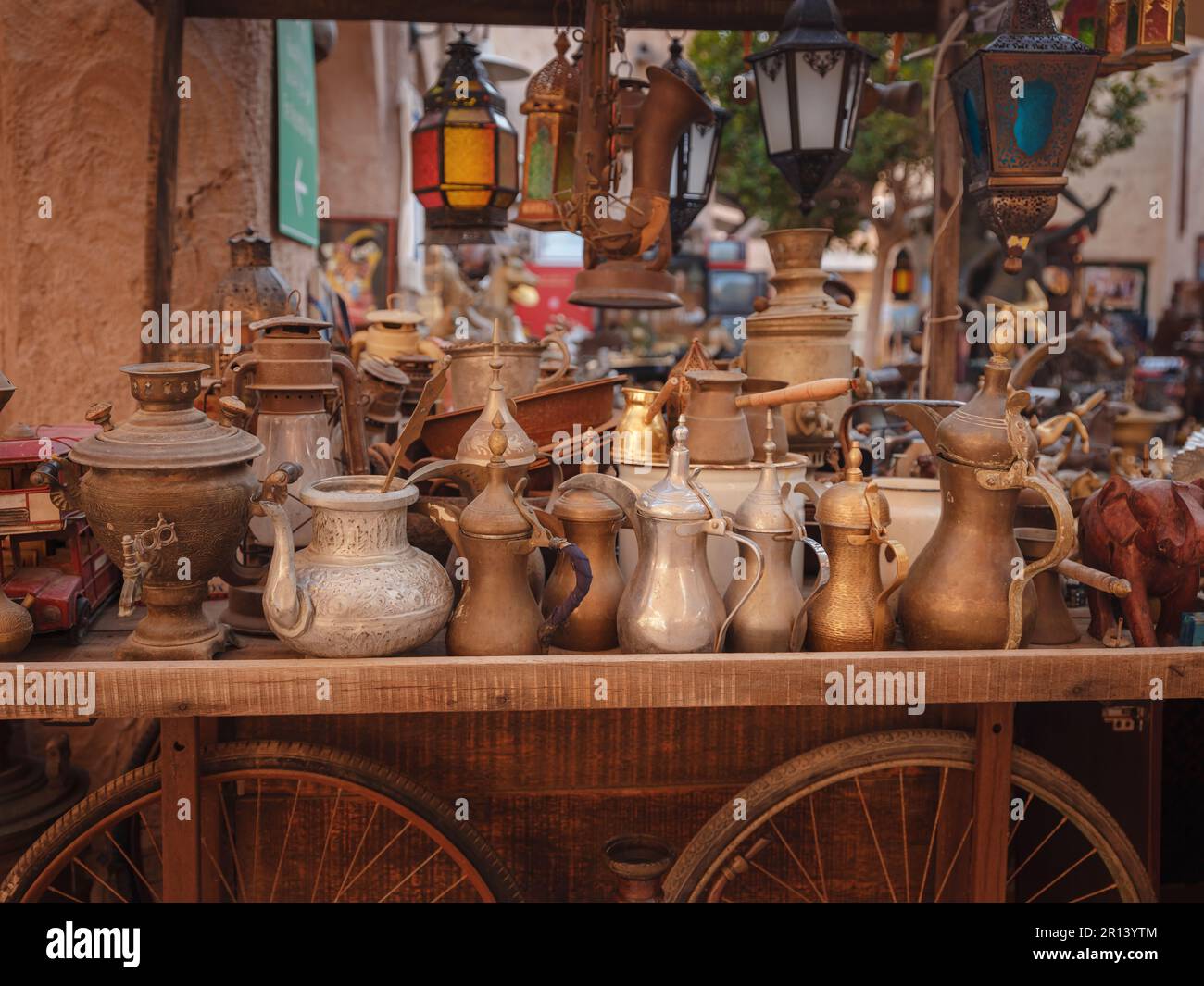 20 March 2023, Dubai, UAE Al Seef Heritage Souq Arabic Market. Dubai