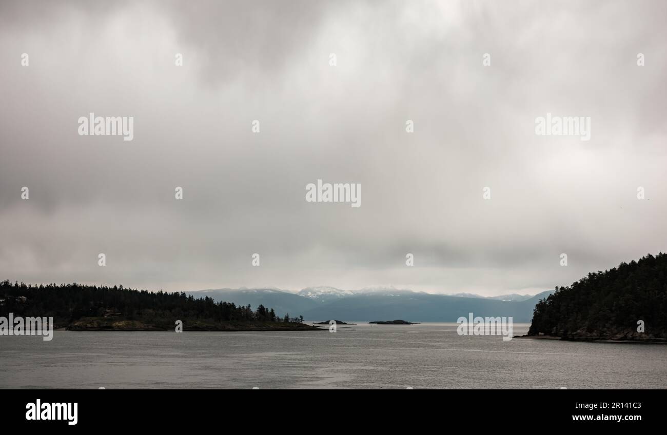 The View From Nanaimo Harbour Looking Out To The Salish Sea And Pacific 