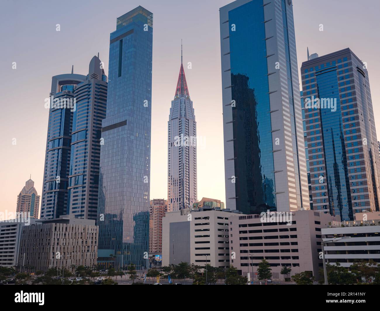 Image showcasing 25 March 2023, Dubai, UAE: expensive luxury skyscrapers in the area ...