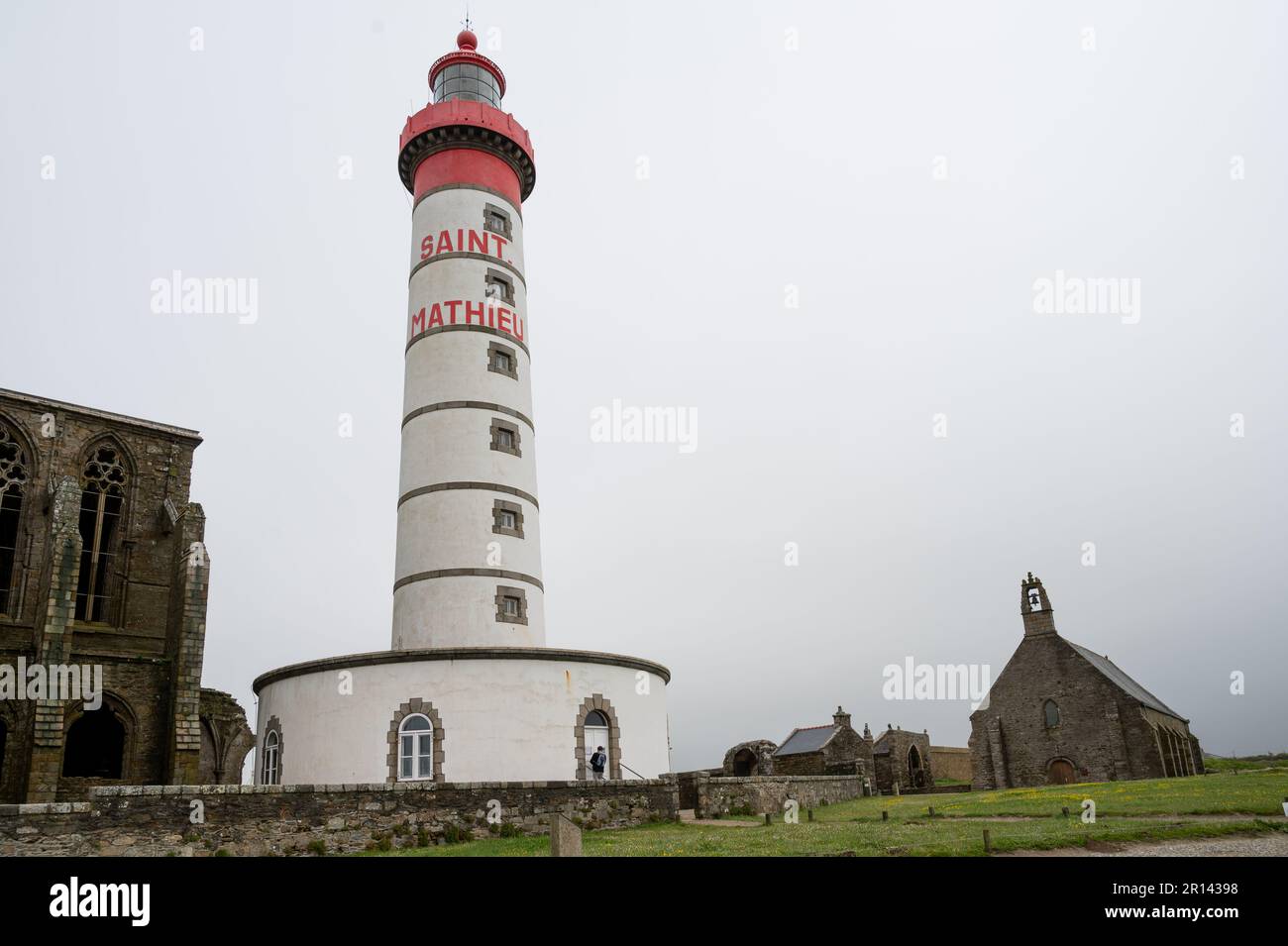 The Saint Mathieu lighthouse and the Chapelle NotreDame des Grâces in