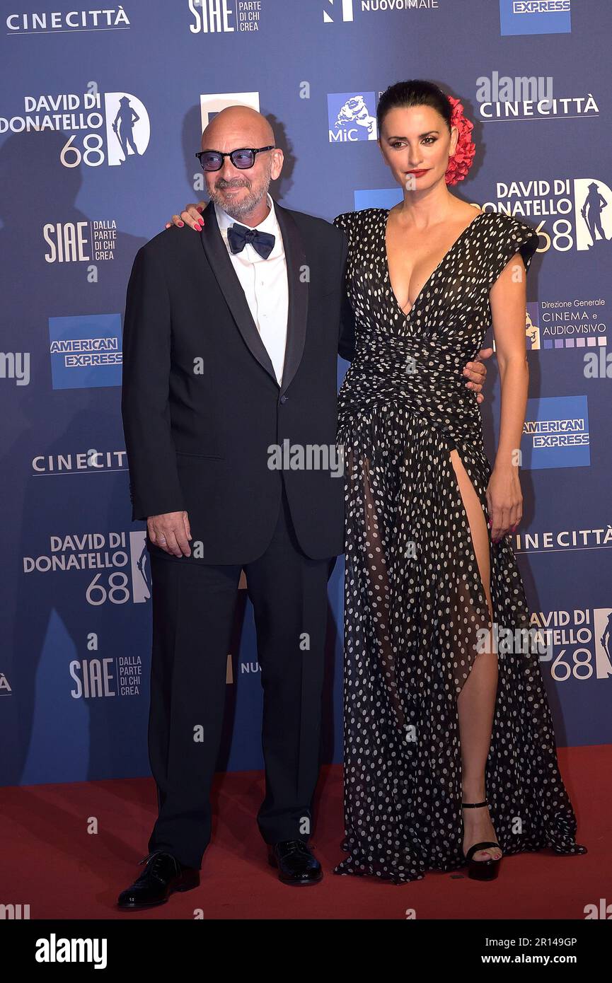 Rome, Italien. 10th May, 2023. Penelope Cruz attends the 68th David Di