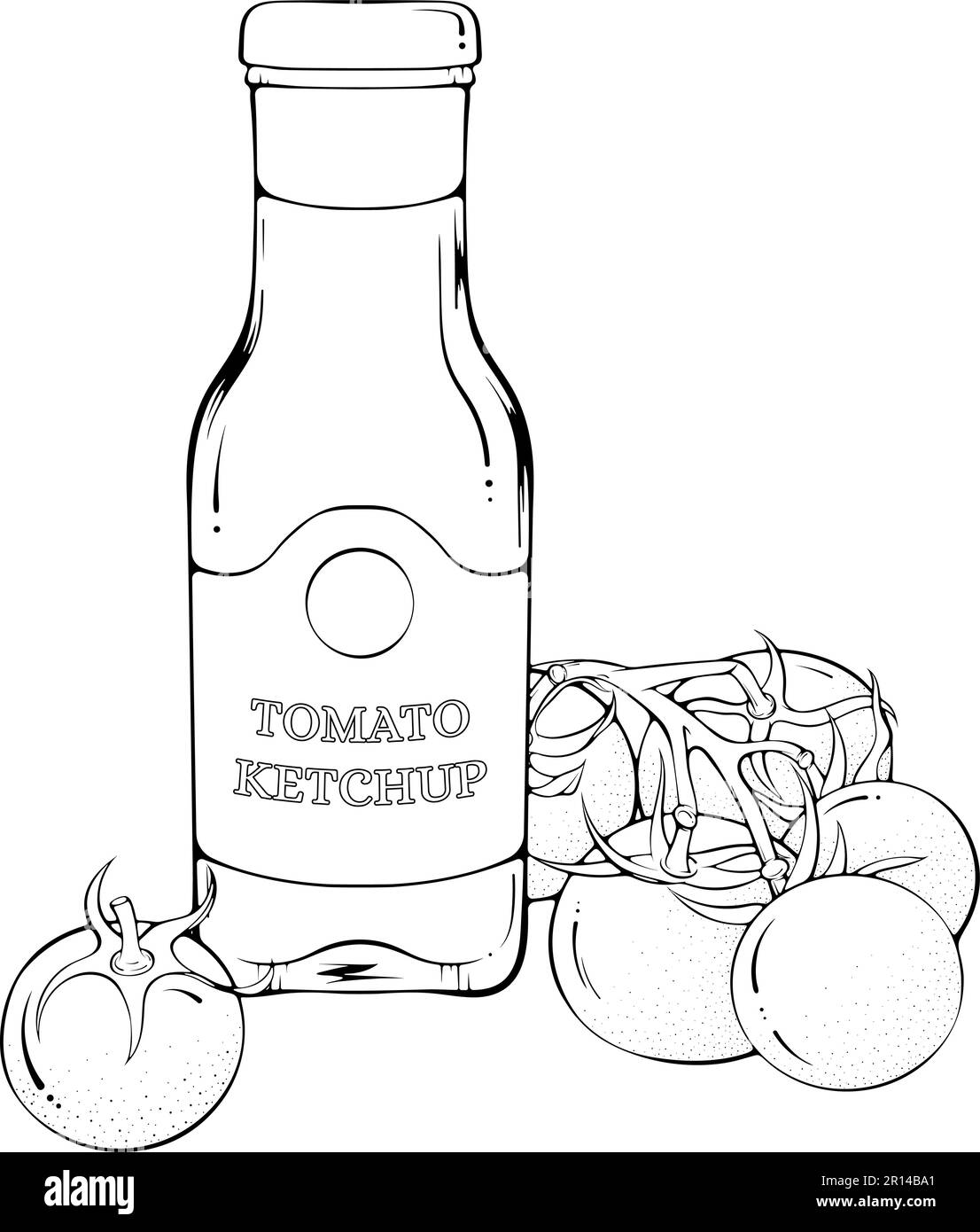 Ketchup bottle icon Black and White Stock Photos &amp; Images - Alamy